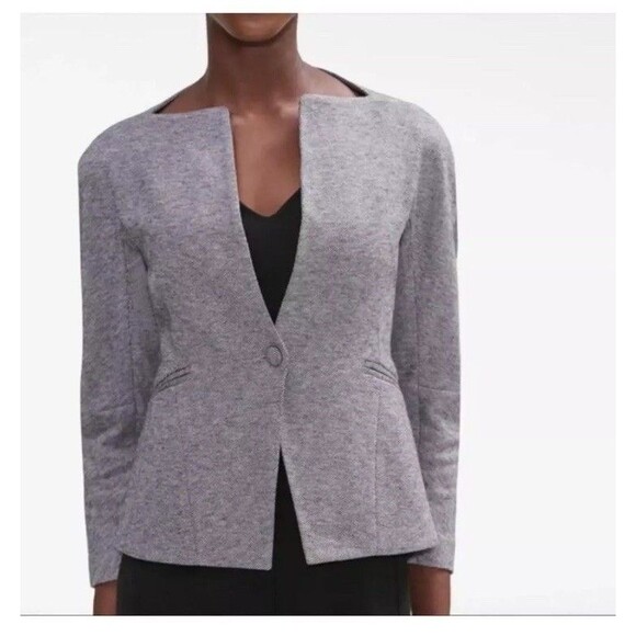 MM LAFLEUR‎ Women's The Wilson Jacket Blazer —Escher Houndstooth Wool Size 10 - Picture 1 of 11